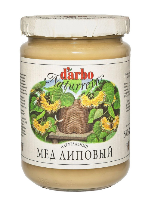 Мед D'arbo натуральный Липовый, 500г