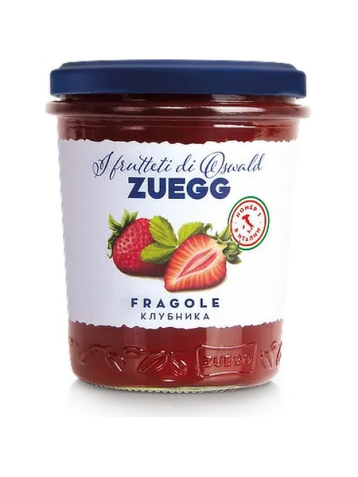 Джем Zuegg Клубника конфитюр экстра, 320г