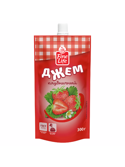 Fine Life Джем клубничный, 300г