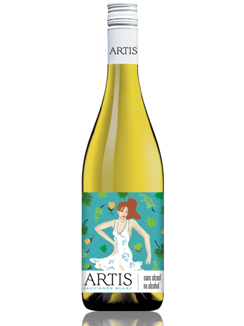 Вино безалкогольное Artis Sauvignon Blanc белое полусладкое, 0.75л