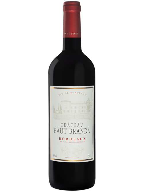 Вино Chateau Haut Branda Bordeaux AOC красное сухое, 0.75л