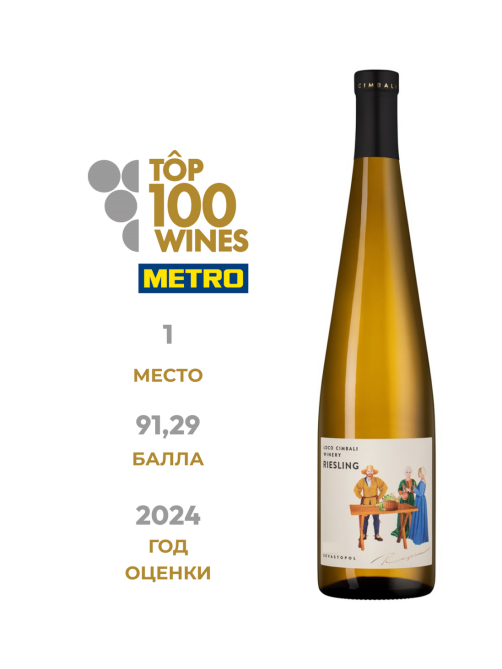 Вино Loco Cimbali Riesling белое сухое, 0.75л
