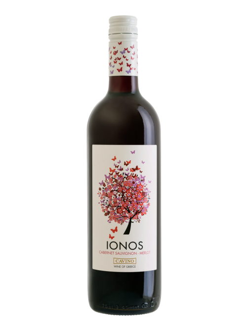 Вино Cavino Ionos красное сухое, 0.75л