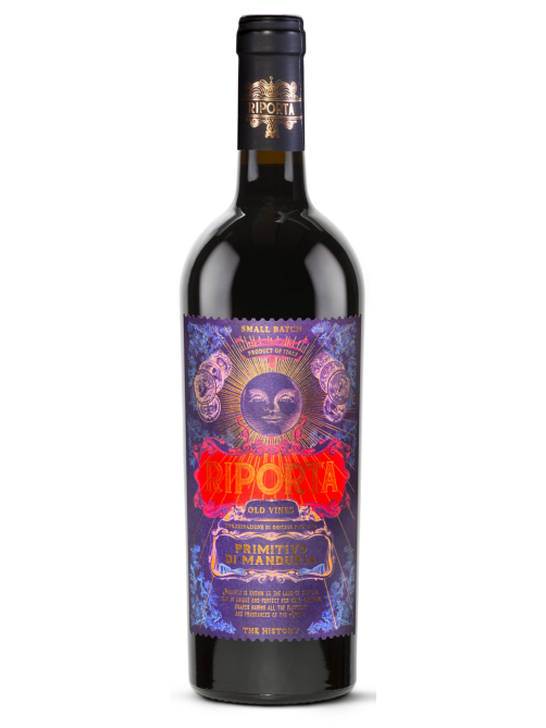 Вино Riporta Primitivo di Manduria красное полусухое, 0.75л