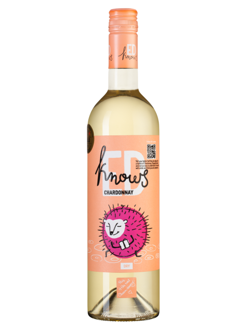 Вино Ed Knows Chardonnay белое сухое, 0.75л