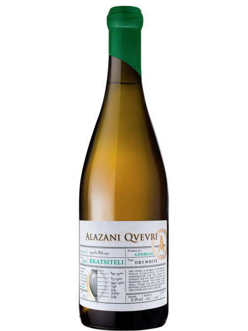 Вино Alazani Qvevri Rkatsiteli белое сухое, 0.75л