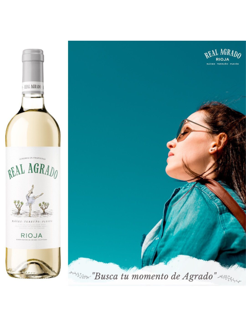 Вино Real Agrado Blanco белое сухое, 0.75л
