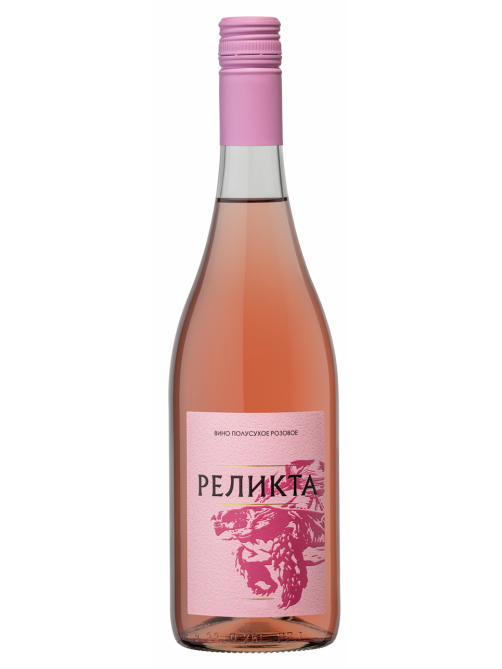 Вино Реликта Мускат розовое полусухое, 0.75л