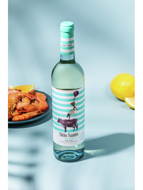Вино Sitio Santo Medium Dry Vinho Verde белое полусухое, 0.75л