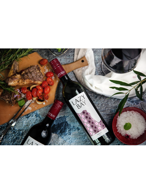 Вино Lazy Bay Merlot красное сухое, 0.75л
