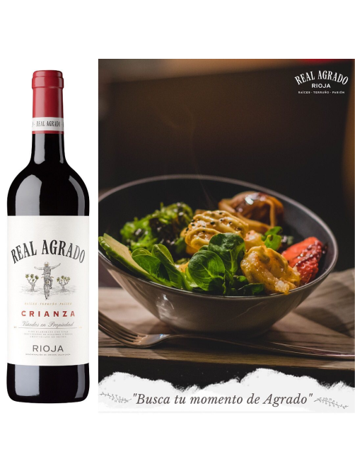 Вино Real Agrado Crianza красное сухое, 0.75л