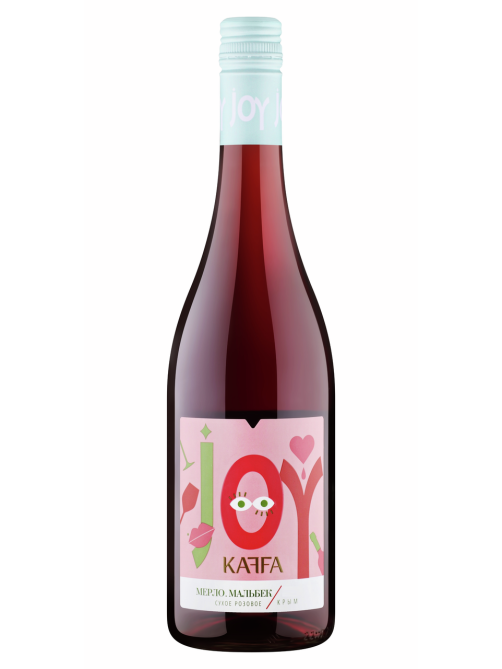 Вино Kaffa Joy Мерло и Мальбек розовое сухое, 0.75л