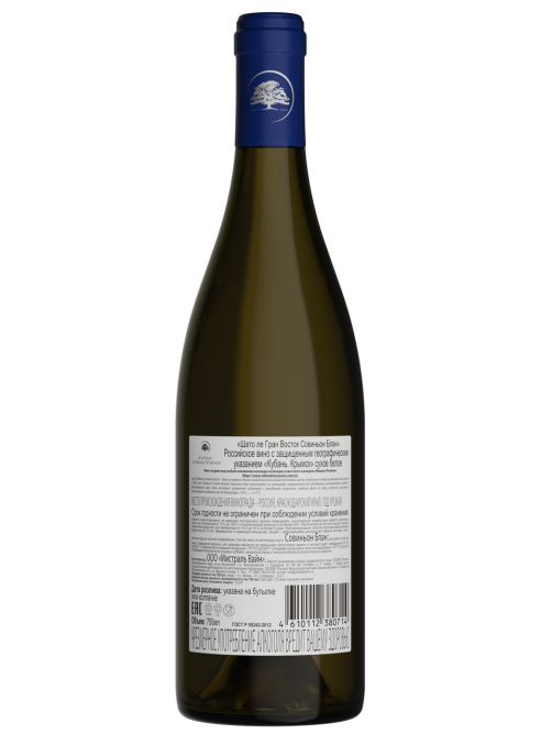 Вино Chateau Le Grand Vostok Совиньон Блан белое сухое, 0.75л