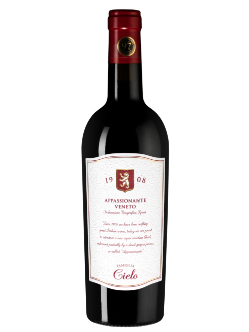 Вино Cielo 1908 Appassionante Rosso красное полусухое, 0.75л