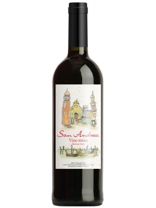 Вино San Andrea Rosso красное полусладкое, 0.75л