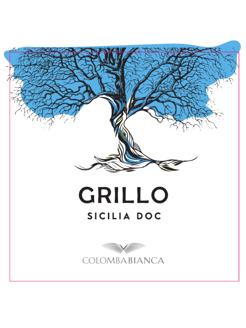Вино Colomba Bianca Grillo Sicilia белое полусухое, 0.75л