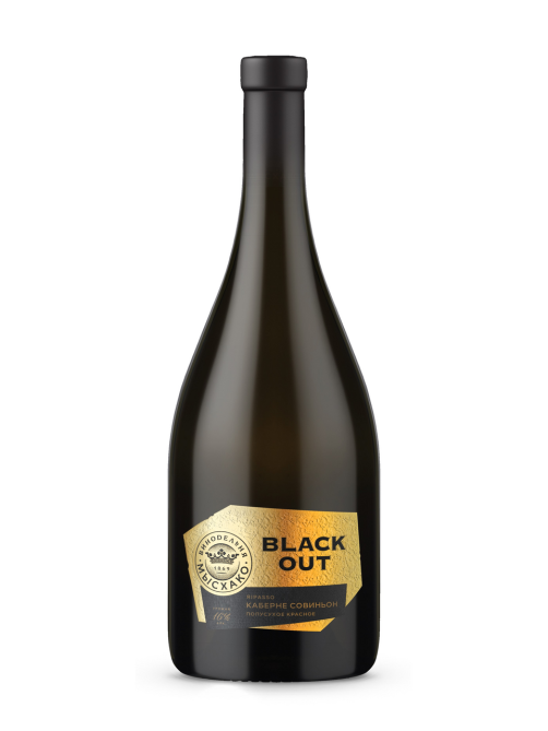 Вино Мысхако Cabernet Sauvignon Black Out красное полусухое, 0.75л