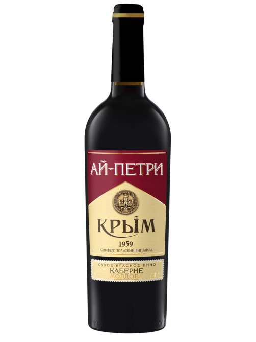 Вино Ай-Петри Каберне Молдова красное сухое, 0.75л