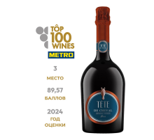 Вино игристое Tete De Cheval белое брют, 0.75л
