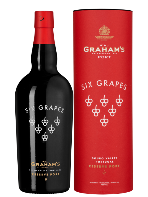 Вино ликерное Graham's Six Grapes Reserve туба красное сладкое, 0.75л