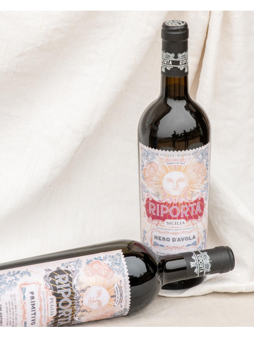 Вино Riporta Primitivo красное полусухое, 0.75л