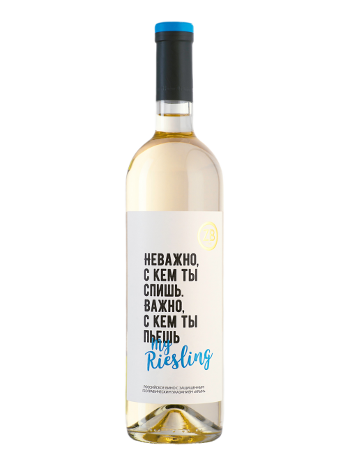 Вино ZB Wine Riesling белое полусухое, 0.75л