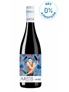 Вино безалкогольное Artis Merlot красное полусладкое, 0.75л