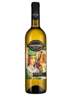 Вино Алазанская Долина Mamiko Цинандали белое сухое, 0.75л