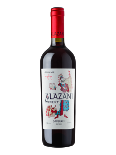 Вино Alazani Saperavi красное сухое, 0.75л