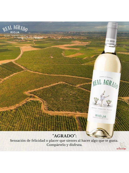 Вино Real Agrado Blanco белое сухое, 0.75л