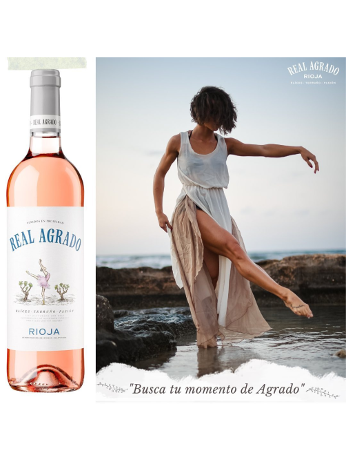 Вино Real Agrado Rosado розовое сухое, 0.75л