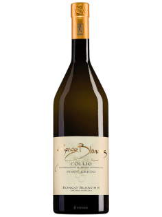 Вино Ronco Blanchis Pinot Grigio Collio белое сухое, 0.75л