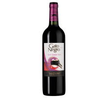 Вино Vina San Pedro Gato Negro красное полусладкое, 0.75л