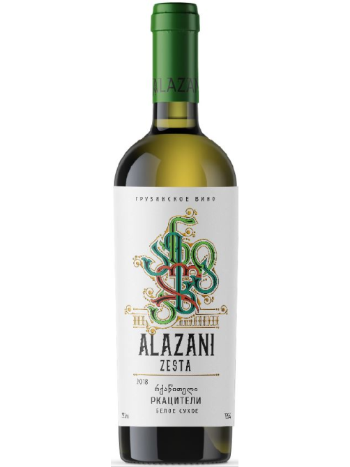 Вино Alazani Rkatsiteli белое сухое, 0.75л