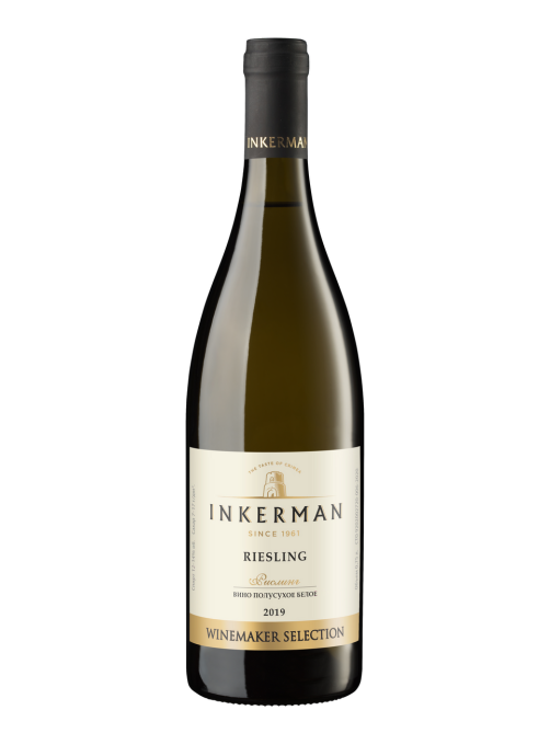 Вино Inkerman Winemaker selection Рислинг белое полусухое, 0.75л