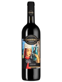 Вино Алазанская Долина Mamiko Саперави красное сухое, 0.75л