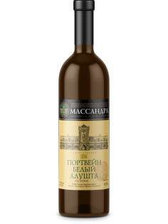 Портвейн Массандра Алушта белое сладкое, 0.75л