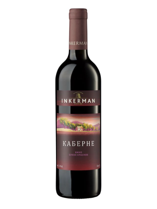 Вино Inkerman Каберне красное сухое, 0.7л