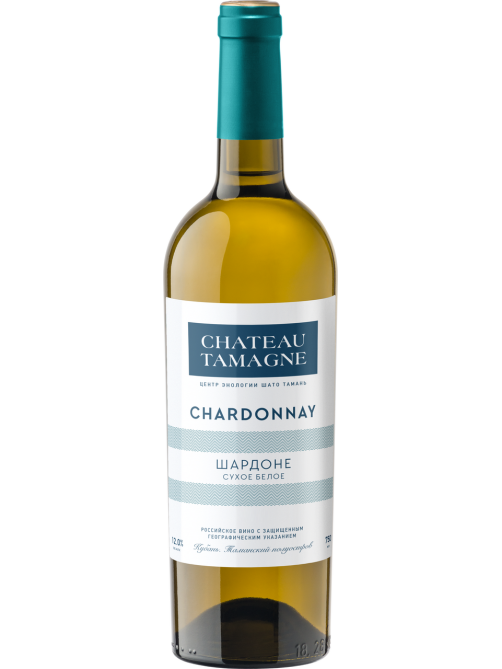 Вино Chateau Tamagne Chardonnay белое сухое, 0.75л