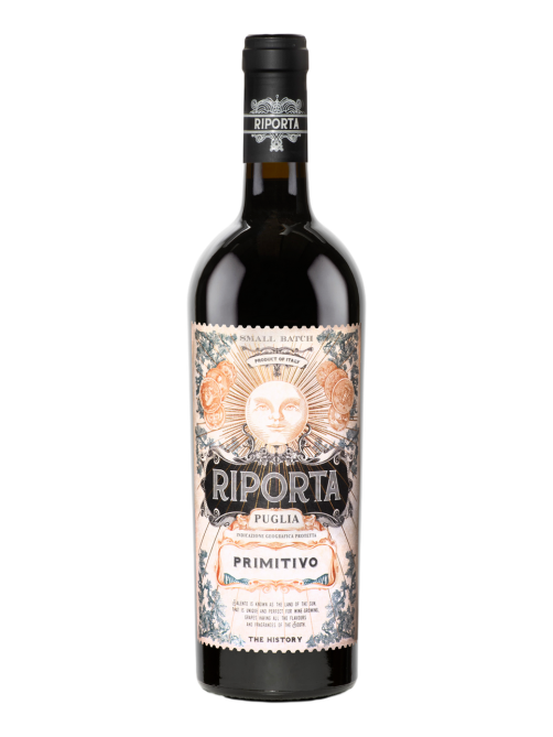 Вино Riporta Primitivo красное полусухое, 0.75л