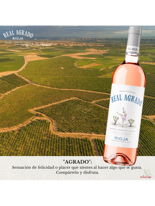Вино Real Agrado Rosado розовое сухое, 0.75л