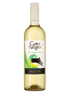 Вино Vina San Pedro Gato Negro белое полусладкое, 0.75л