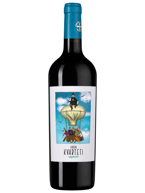 Вино Kvarteti Саперави красное сухое, 0.75л