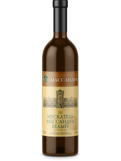 Вино Массандра Мускат белое сладкое, 0.75л