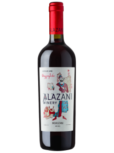 Вино Alazani Mukuzani красное сухое, 0.75л