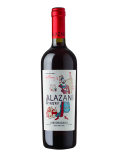 Вино Alazani Kindzmarauli красное полусладкое, 0.75л