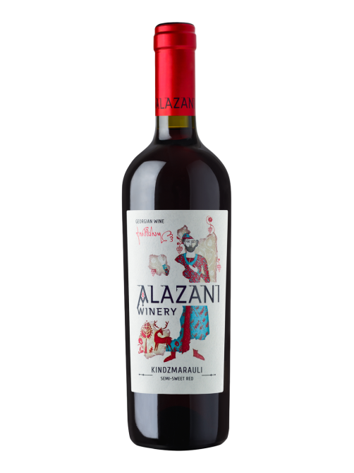 Вино Alazani Kindzmarauli красное полусладкое, 0.75л