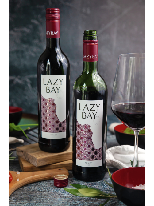 Вино Lazy Bay Merlot красное сухое, 0.75л