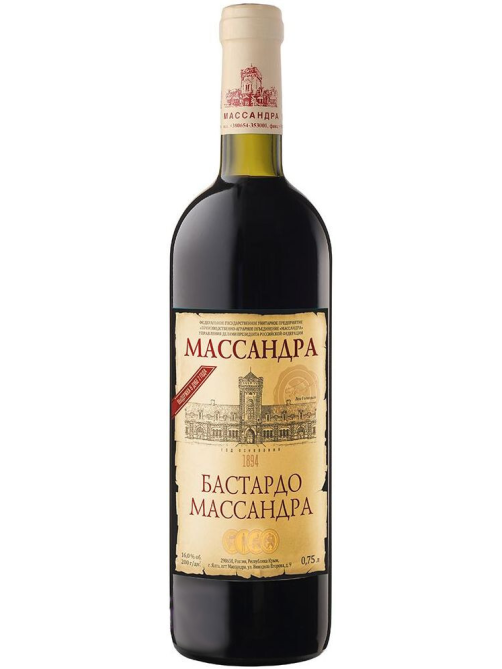 Вино Массандра Бастардо десертное красное сладкое, 0.75л