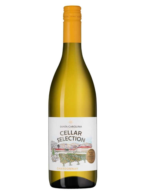 Вино Santa Carolina Cellar Selection Chardonnay белое полусухое, 0.75л